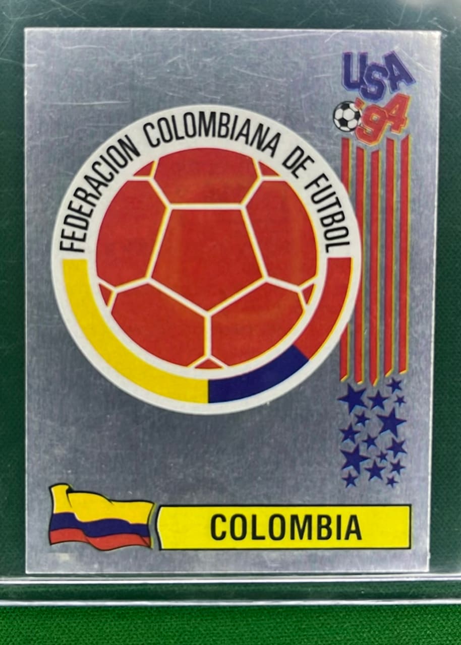 ESCUDO SELECCIÓN COLOMBIA PANINI EEUU 1994