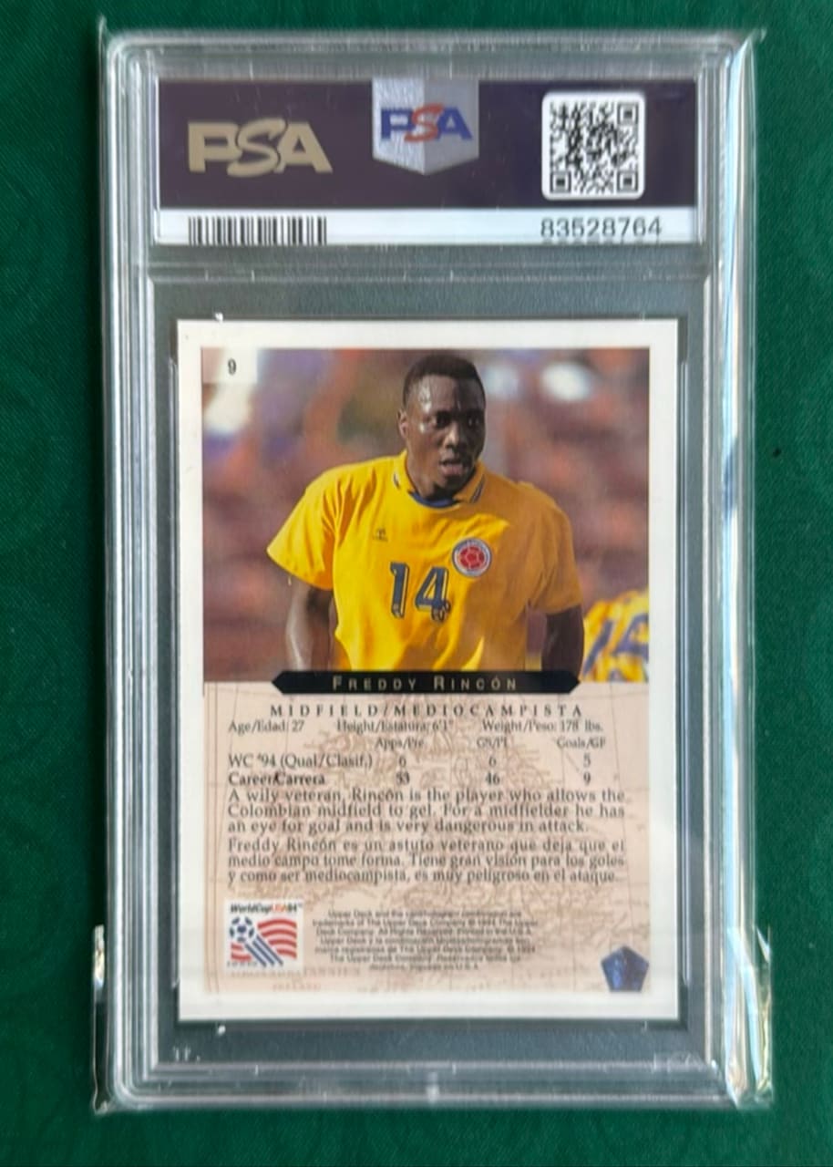 1994 Upper Deck World Cup Heroes & All-Stars Freddy Rincón, foto 2