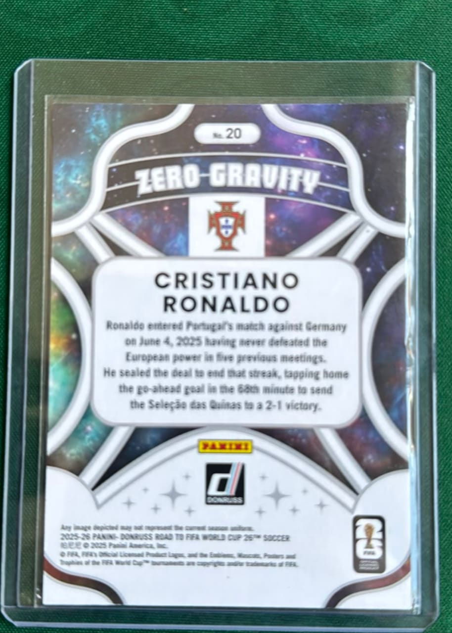 2025-26 Panini Donruss Road to FIFA World Cup Soccer Cristiano Ronaldo, foto 2