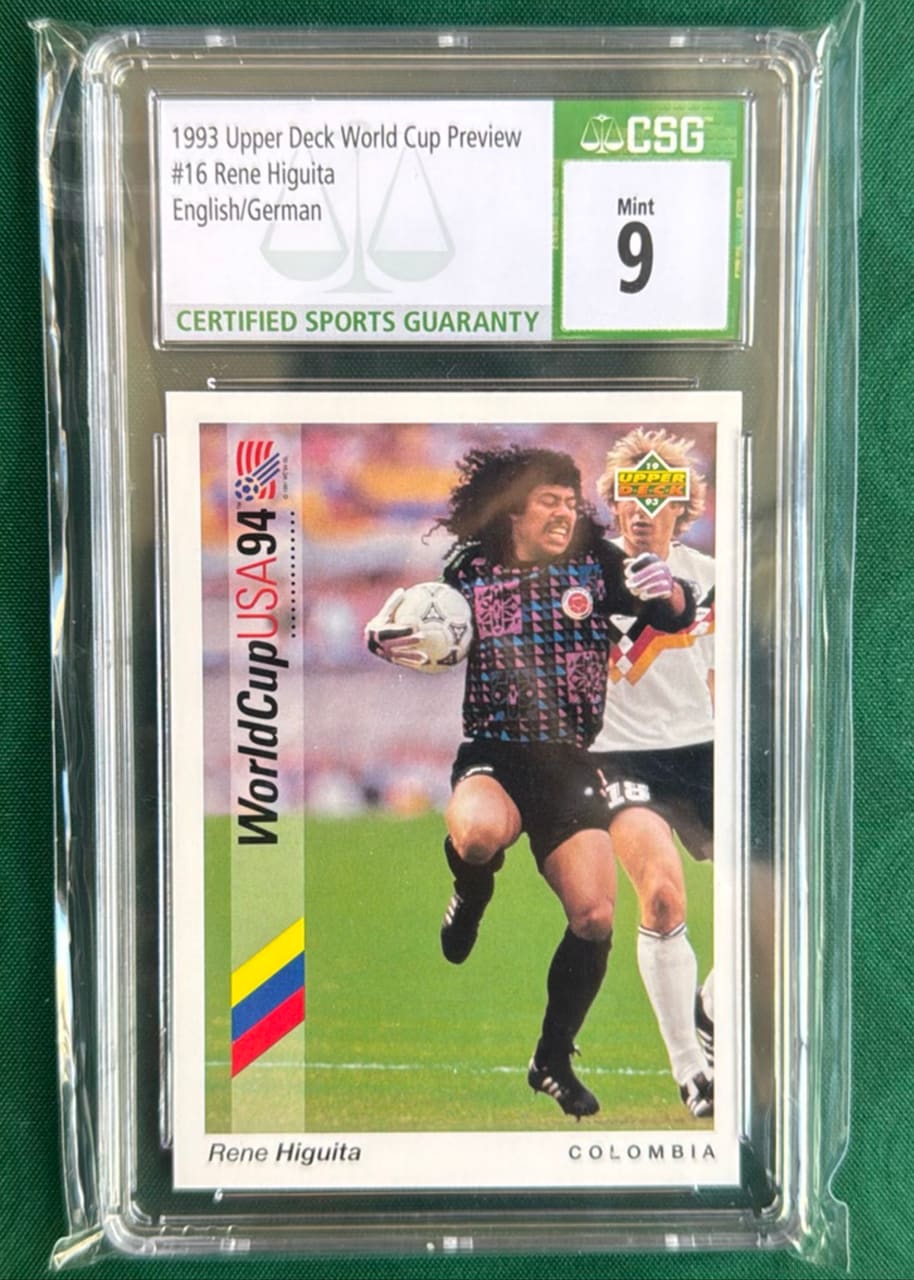 1993 Upper Deck World Cup Preview Rene Higuita
