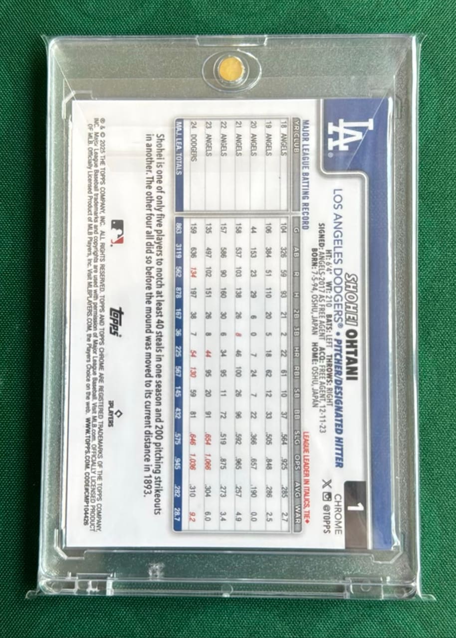 2023 Topps Chrome Shohei Ohtani, foto 2