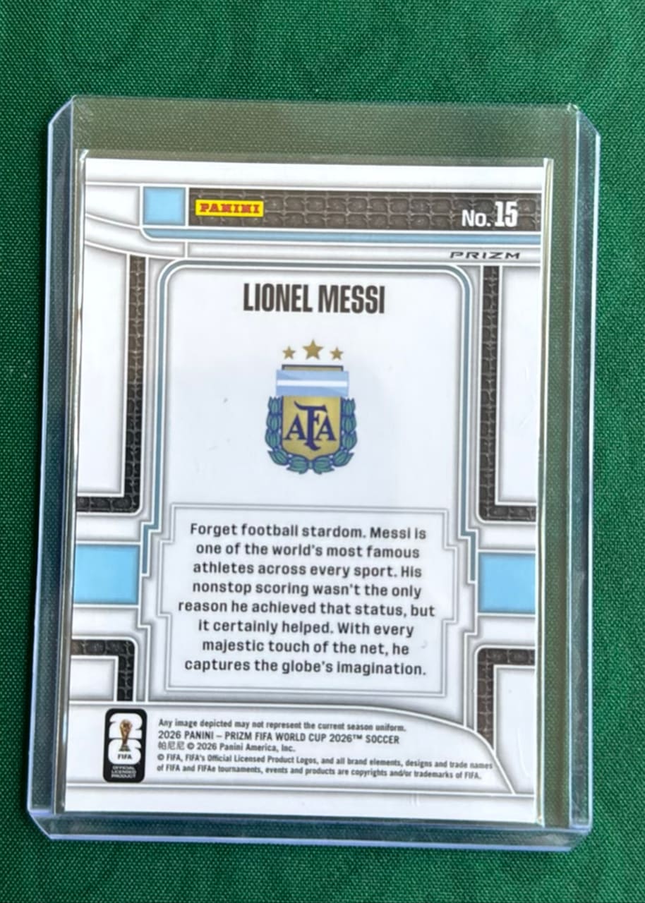 2026 Panini Prizm FIFA World Cup Soccer Lionel Messi, foto 2