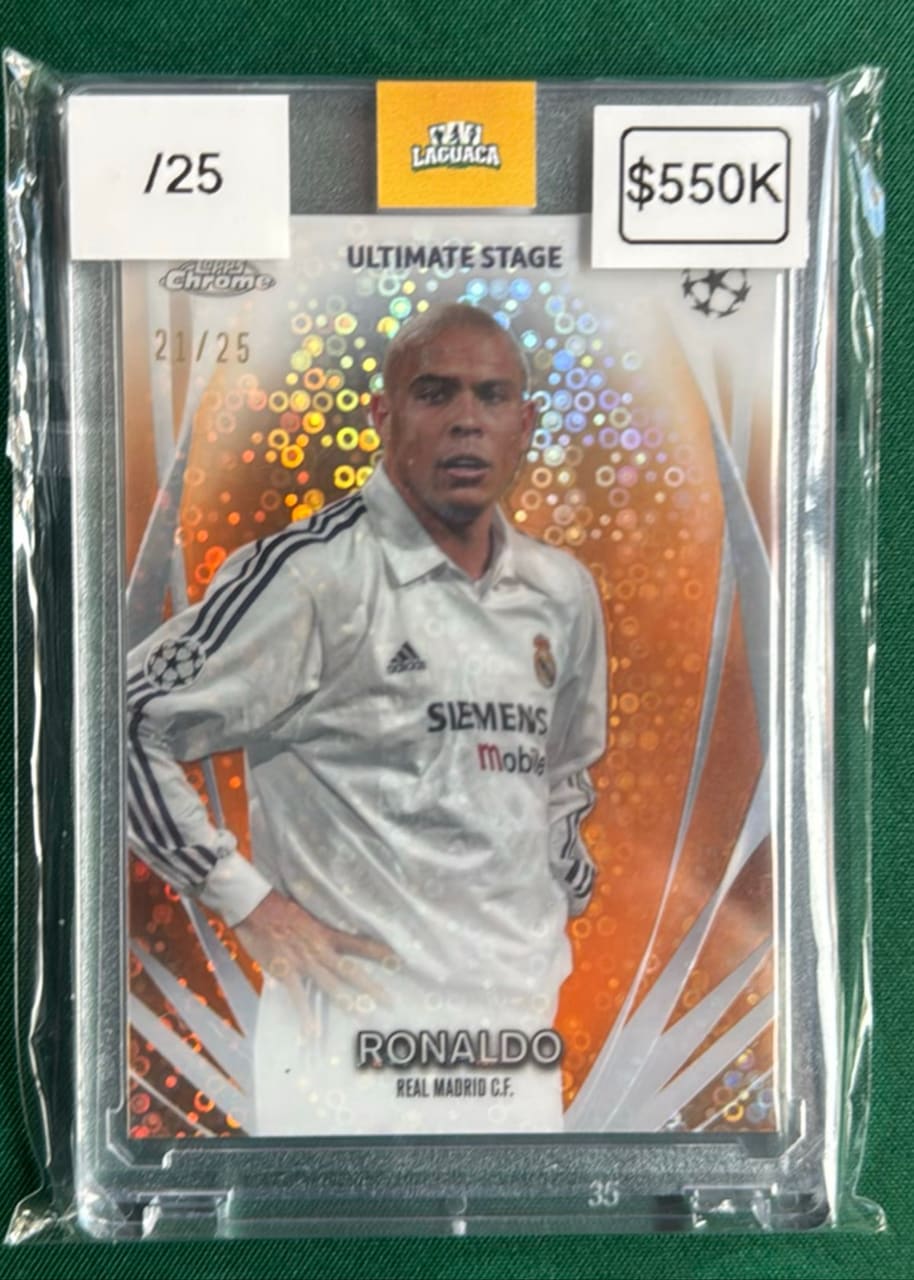 2024 Topps Chrome UEFA Champions League Ultimate Stage Ronaldo · Numerada /25