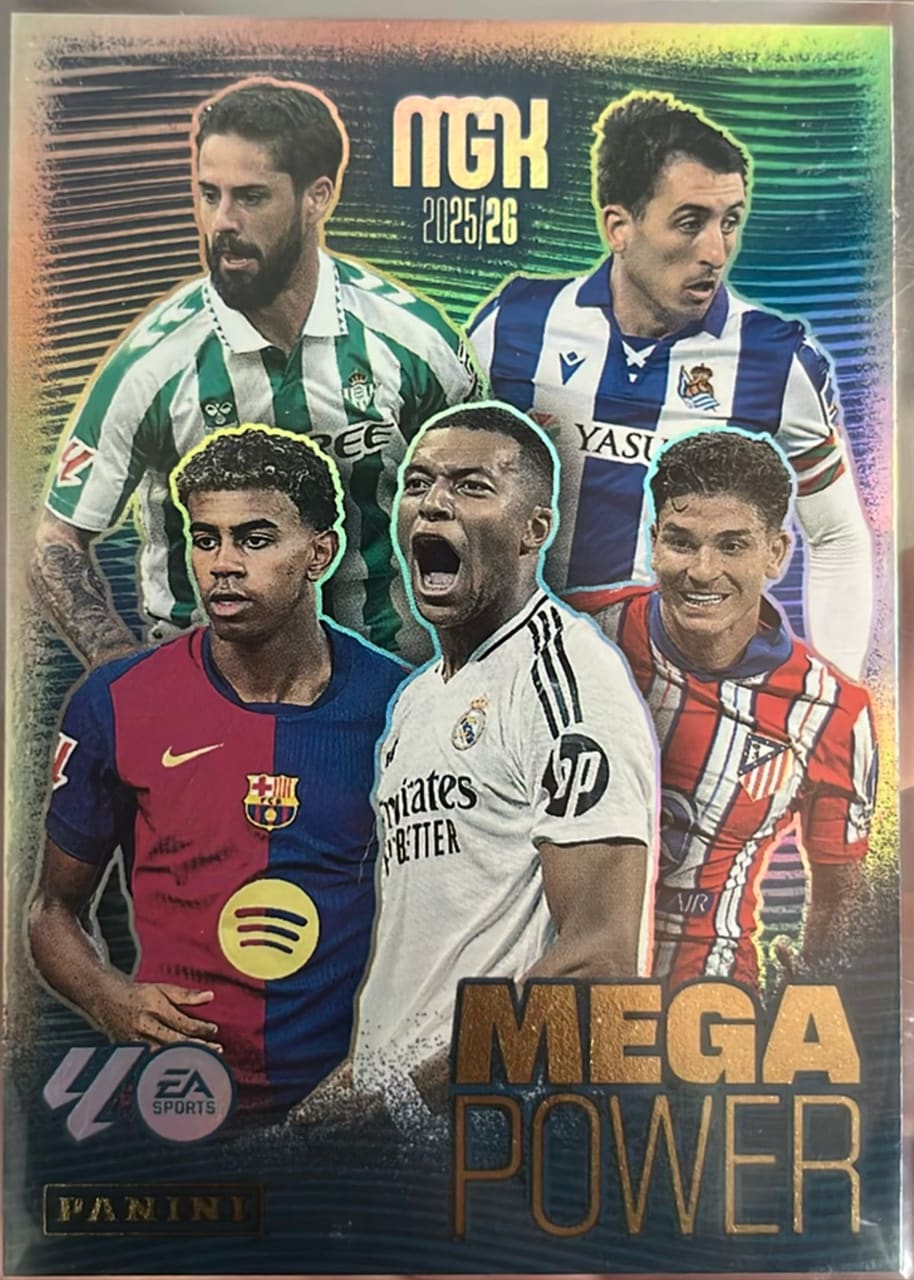 Megacracks Panini 2025-26 MGK La Liga Mega Power Lamine Yamal Mbappe #441