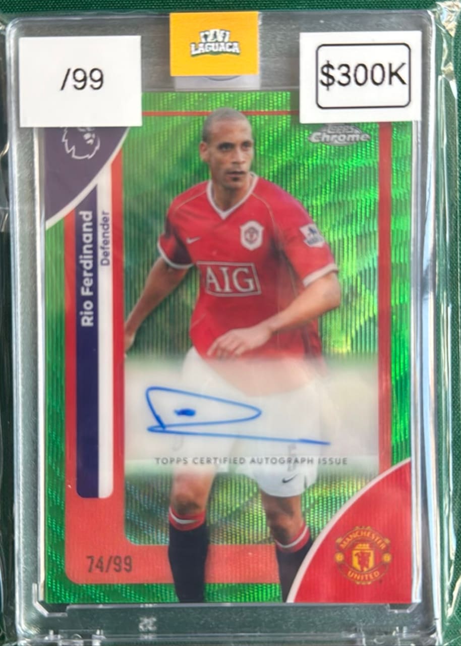 2024 Topps Chrome Premier League Rio Ferdinand · Numerada 74/99