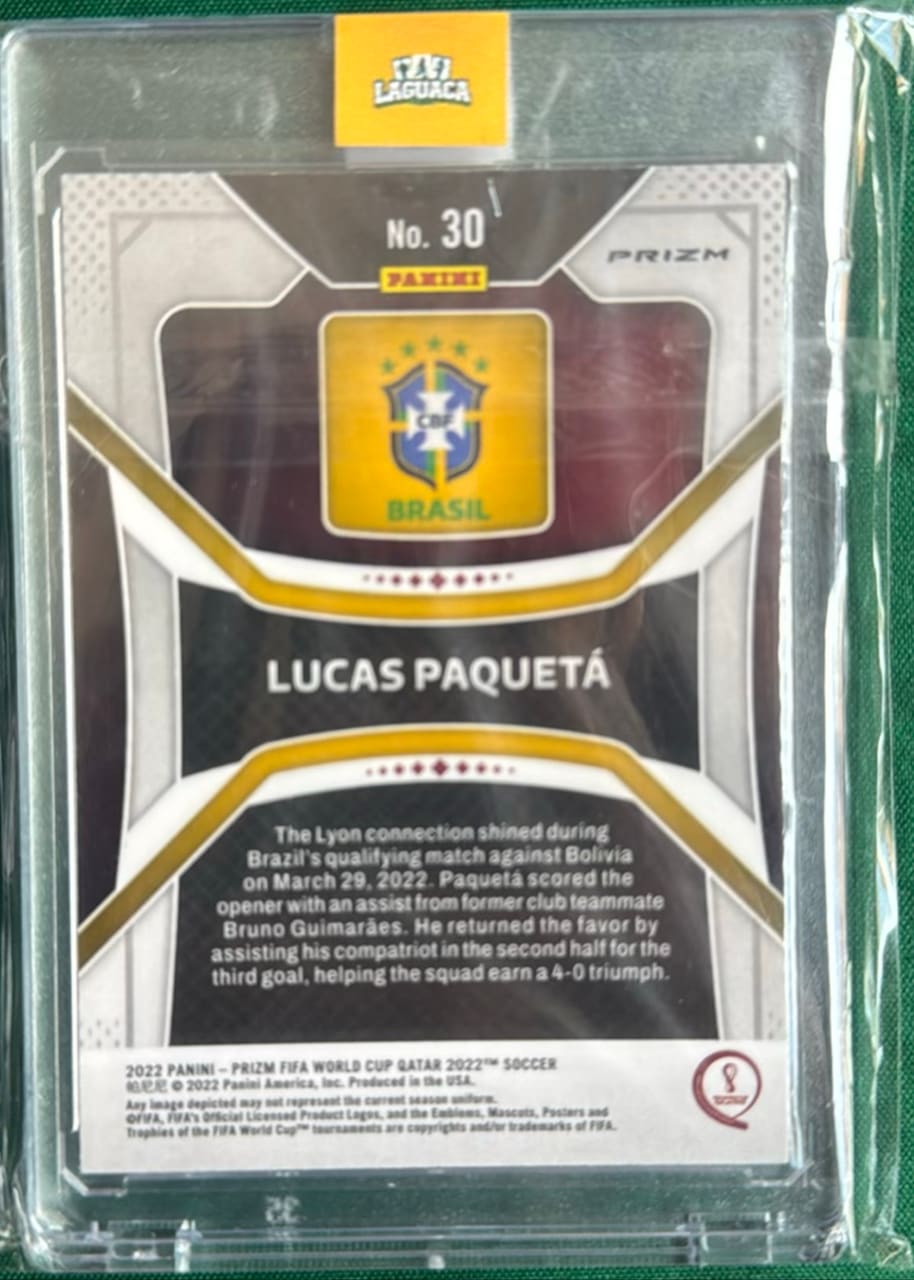 2022 Panini Prizm FIFA World Cup Qatar 2022 Lucas Paquetá, foto 2