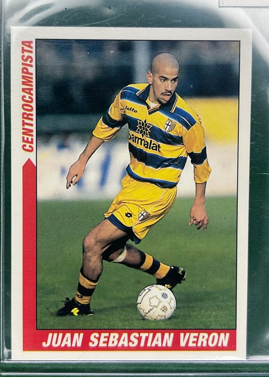 JUAN SEBASTIÁN VERON STICKER PANINI 2000