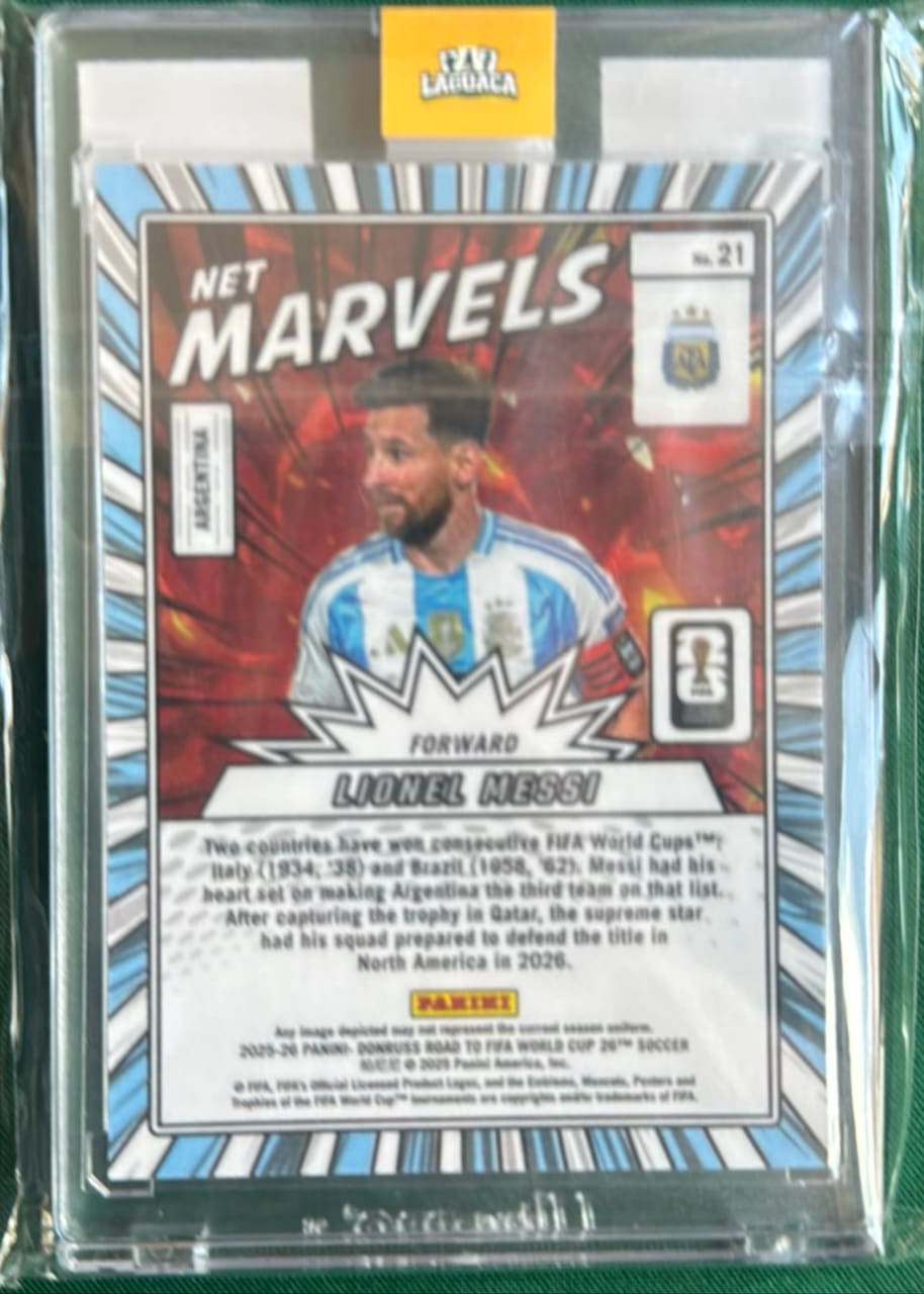2022 Panini Donruss Road to FIFA World Cup Soccer Lionel Messi · Numerada /199, foto 2