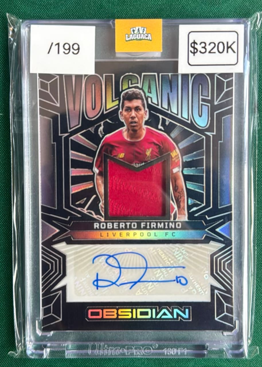 2025-26 Panini Obsidian Soccer Roberto Firmino · Numerada /199