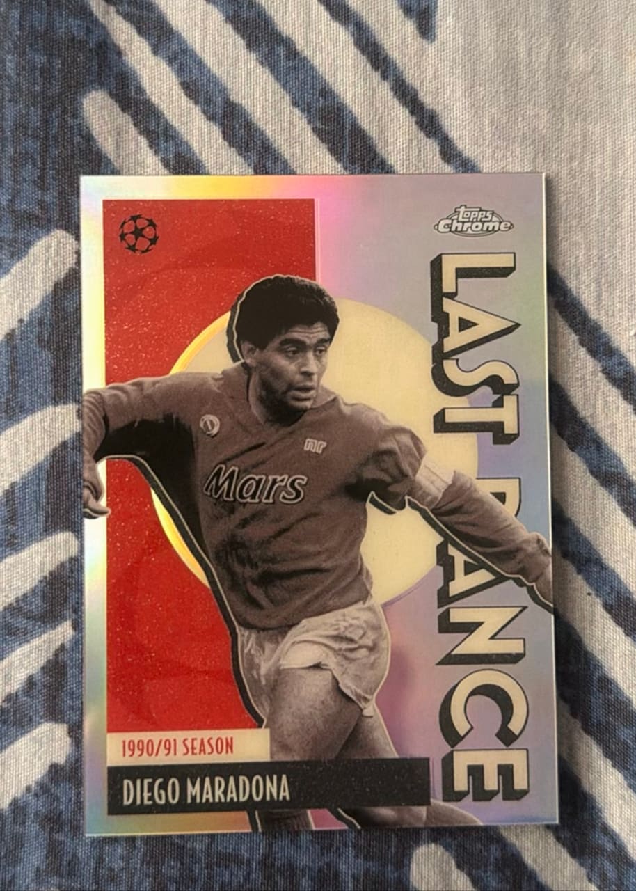 1990/91 Topps Chrome Last Dance Diego Maradona