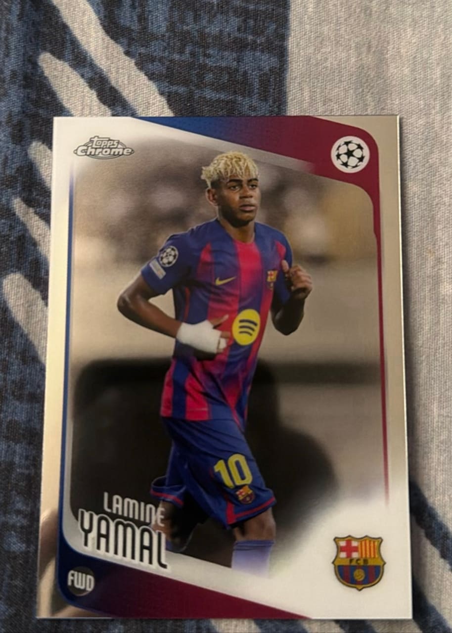 2024-25 Topps Chrome UEFA Champions League Lamine Yamal
