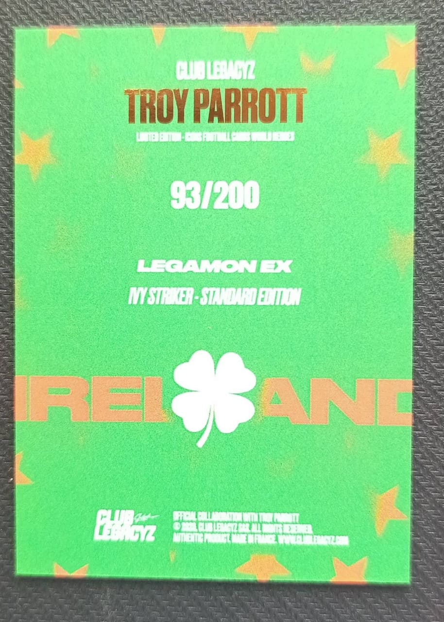 2024 Club Legacyz Legamon EX My Sticker Standard Edition Troy Parrott · Numerada 93/200, foto 2