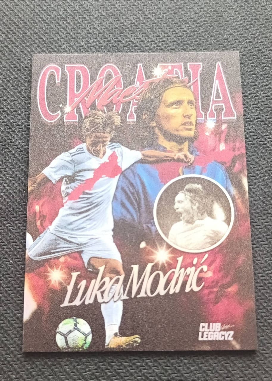 2023 Club Legacyz Icons Football Cards World Heroes Luka Modrić · Numerada 10/50