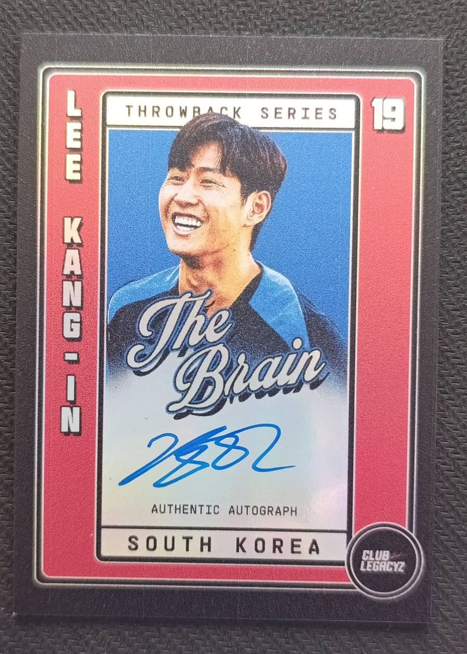 2024 Club Legacyz Throwback Series Incheon Flowcut Prime Signed Edition Lee Kang-In · Numerada 20/50