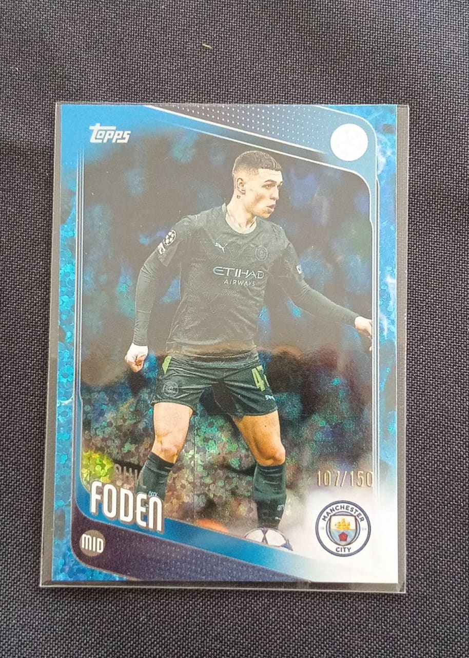 2026 Topps UEFA Champions League Phil Foden · Numerada 10/150