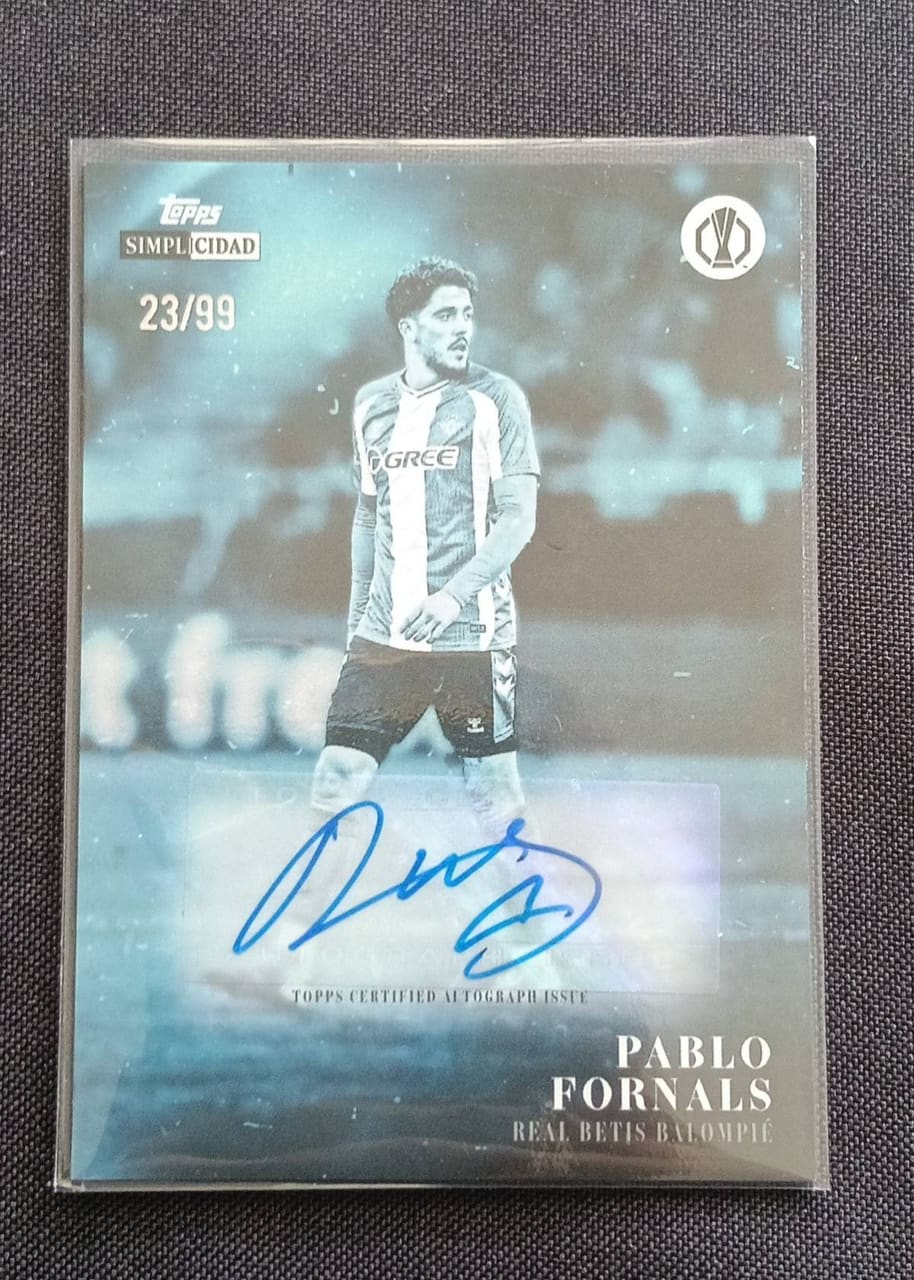 2025-26 Topps UCC Simplicidad Pablo Fornals · Numerada 23/99