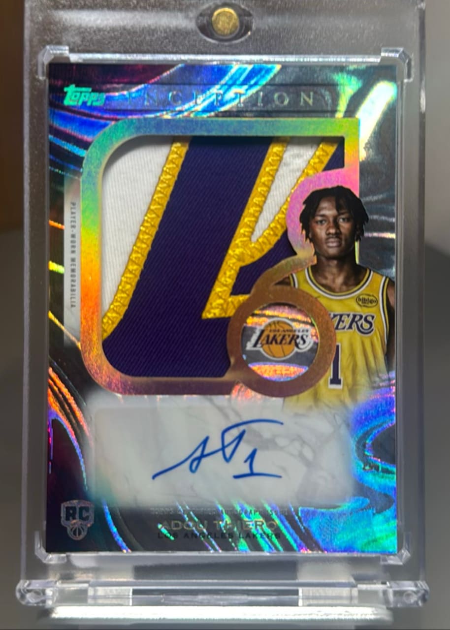 2025-26 Topps Inception Basketball Adou Thiero Autograph Mega Patch 5/5