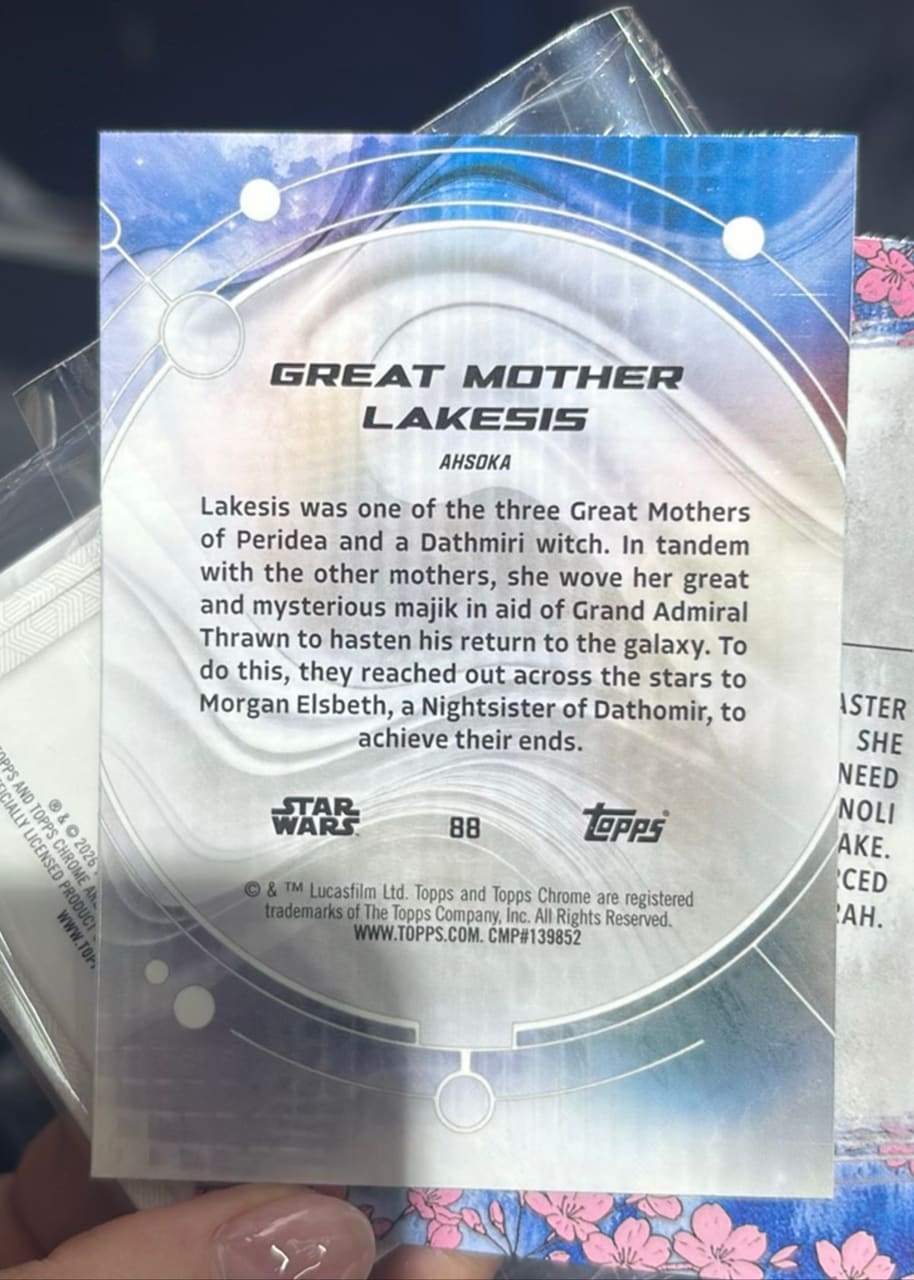 2024 Topps Chrome Great Mother Lakesis, foto 2