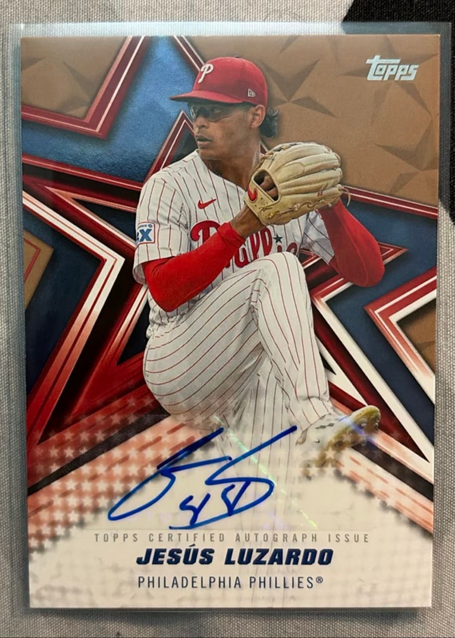 2026 Topps Baseball Stars Autograph Card Jesús Luzardo · Numerada 28/50