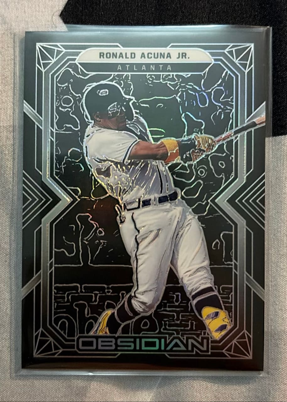 2022 Panini Chronicles Obsidian Baseball Ronald Acuña Jr.