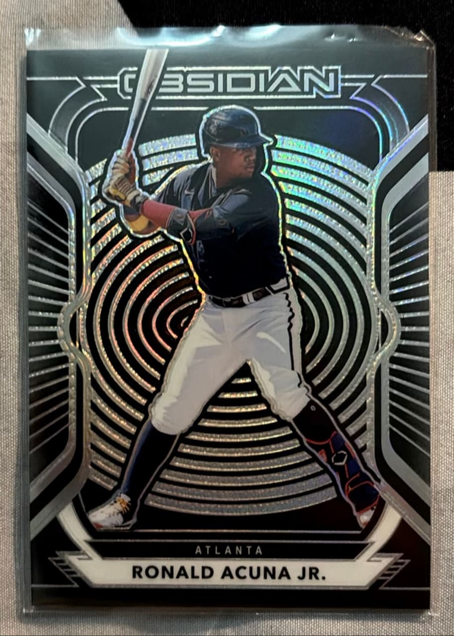 2021 Panini Chronicles Obsidian Baseball Ronald Acuña Jr.