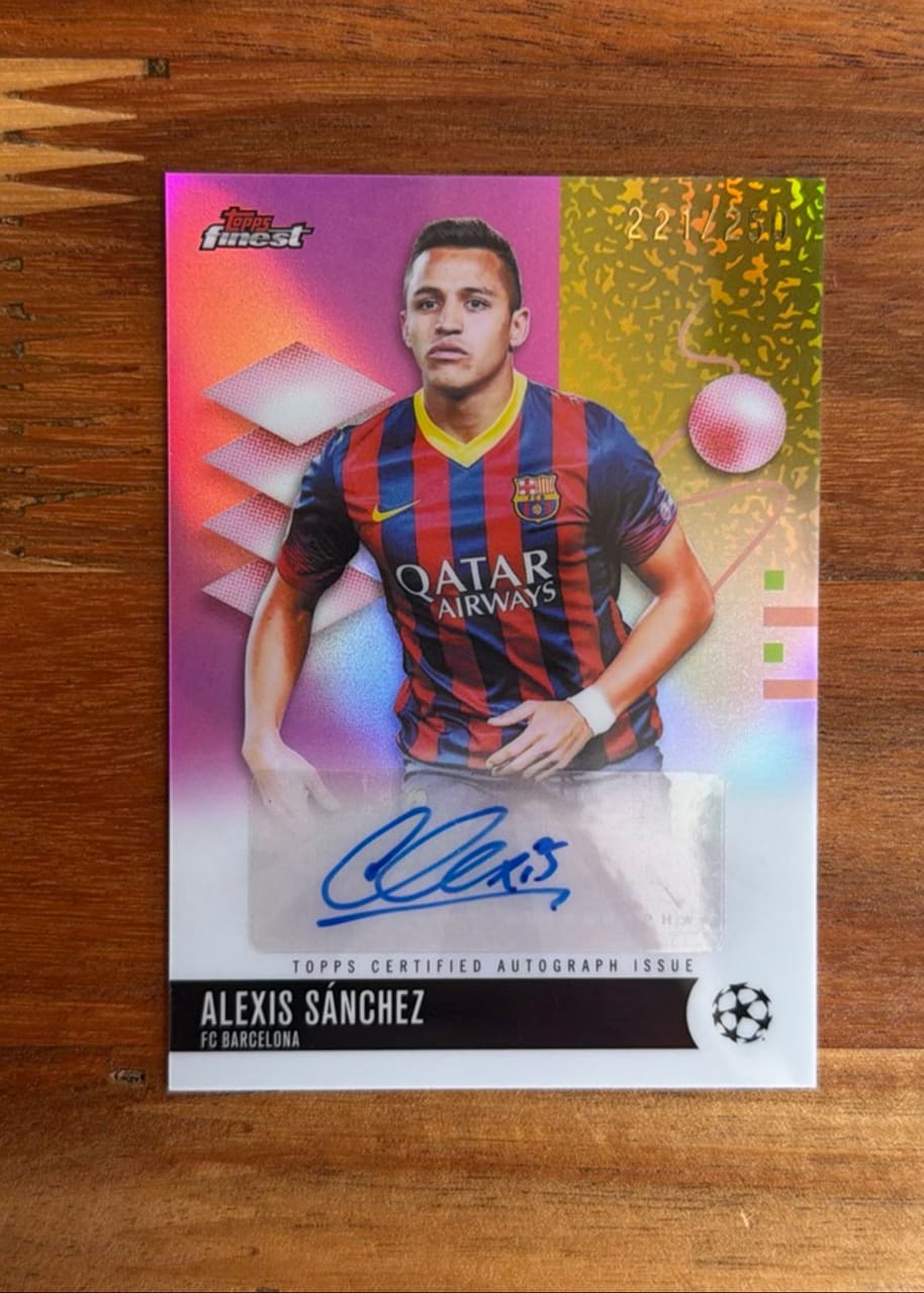 2025-26 Topps Finest UEFA Club Competitions Alexis Sánchez
