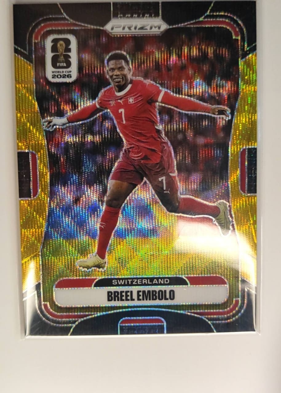 JOYA DE COLECCIÓN /8 Carta Breel Embolo - Panini Prizm FIFA World Cup 2026 - Gold Power 8/8