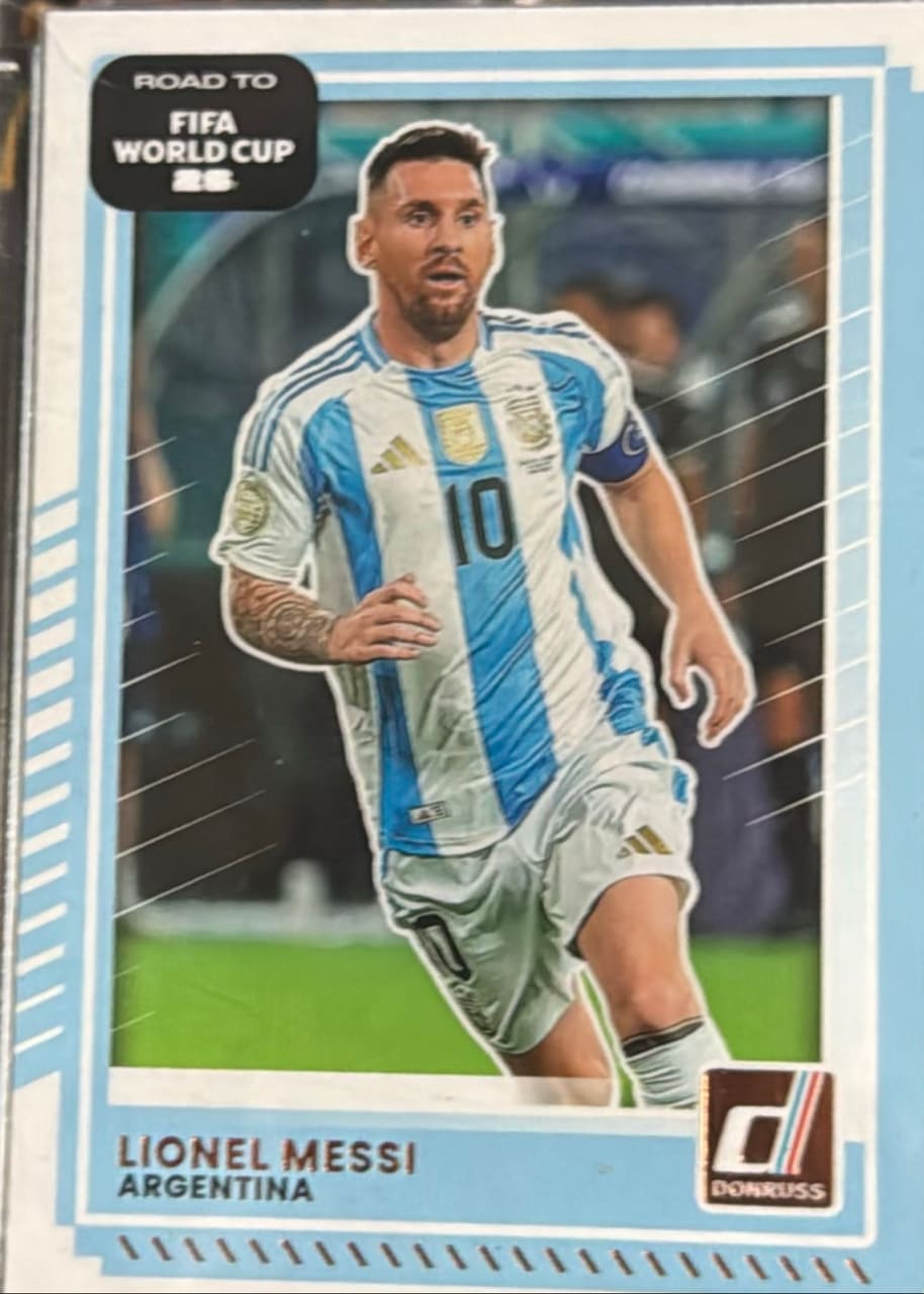 2025-26 Panini Donruss Road to FIFA World Cup Soccer Lionel Messi