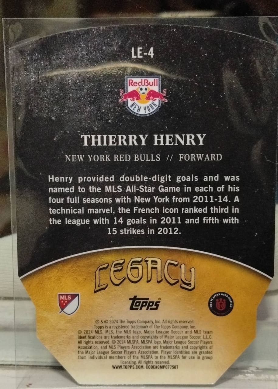2024 Topps Legacy MLS Thierry Henry, foto 2