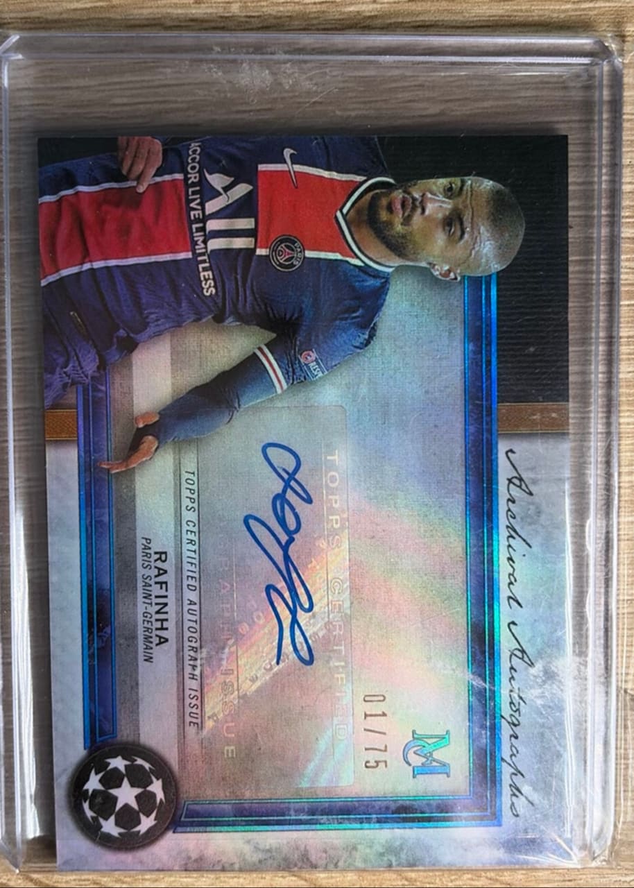 2023 Topps Chrome UEFA Champions Rafinha Numerada 01/75 Autograph