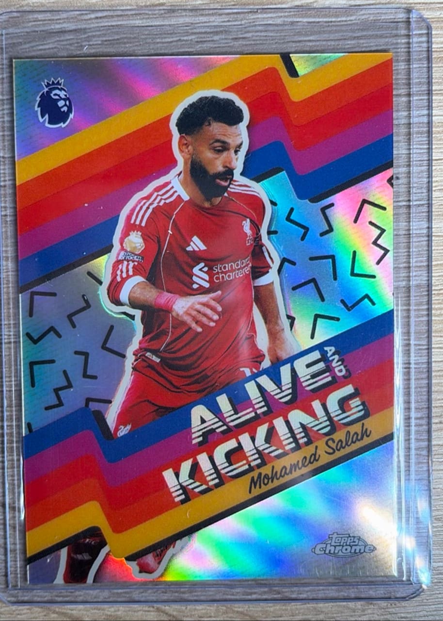 Salah Topps Chrome Alive and Kicking