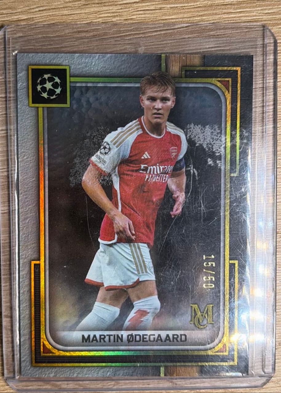 2024 Topps Musseum UEFA Champions League Martin Ødegaard · Numerada 15/50