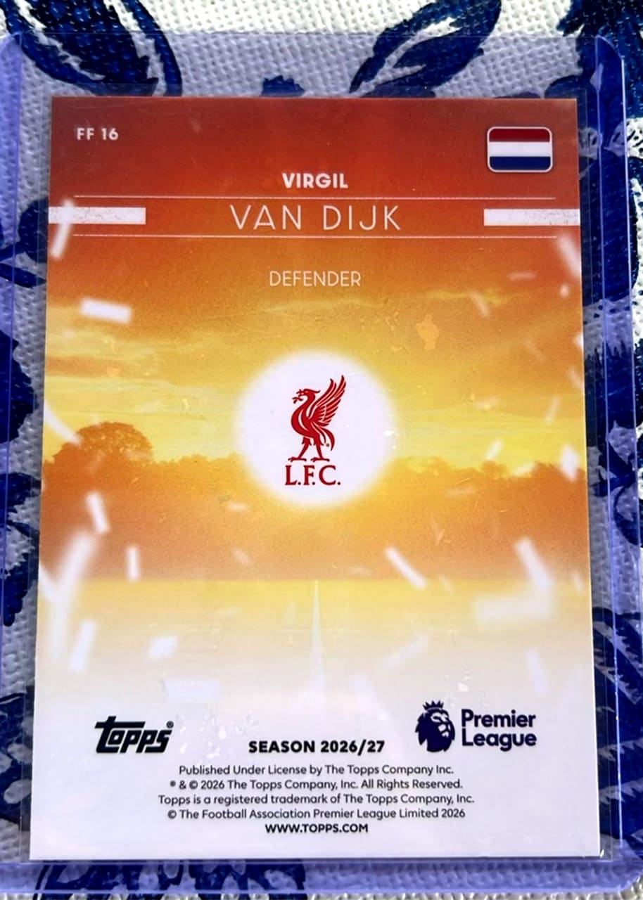 2026-27 Topps Premier League Virgil van Dijk, foto 2
