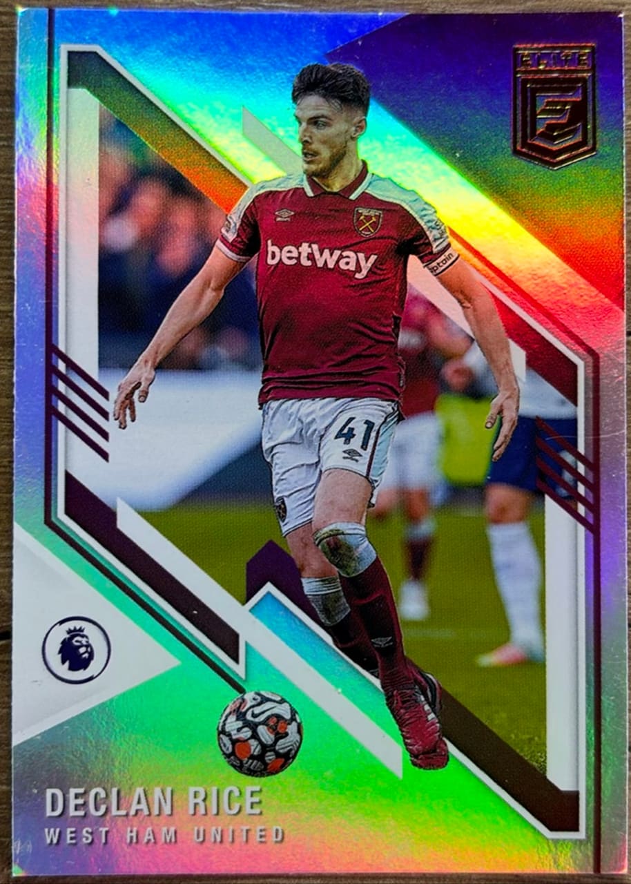 2021-22 Panini Donruss Elite Premier League Soccer Declan Rice West Ham