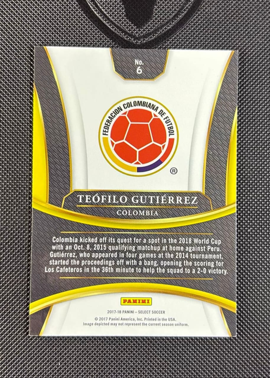 2017-18 Panini Select Soccer Teofilo Gutierrez, foto 2
