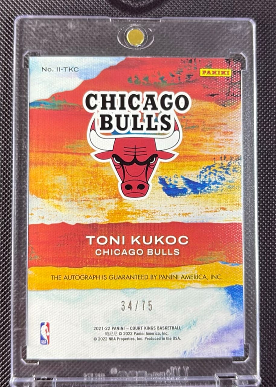 2021-22 Panini Court Kings Basketball Toni Kukoc · Numerada 34/75, foto 2