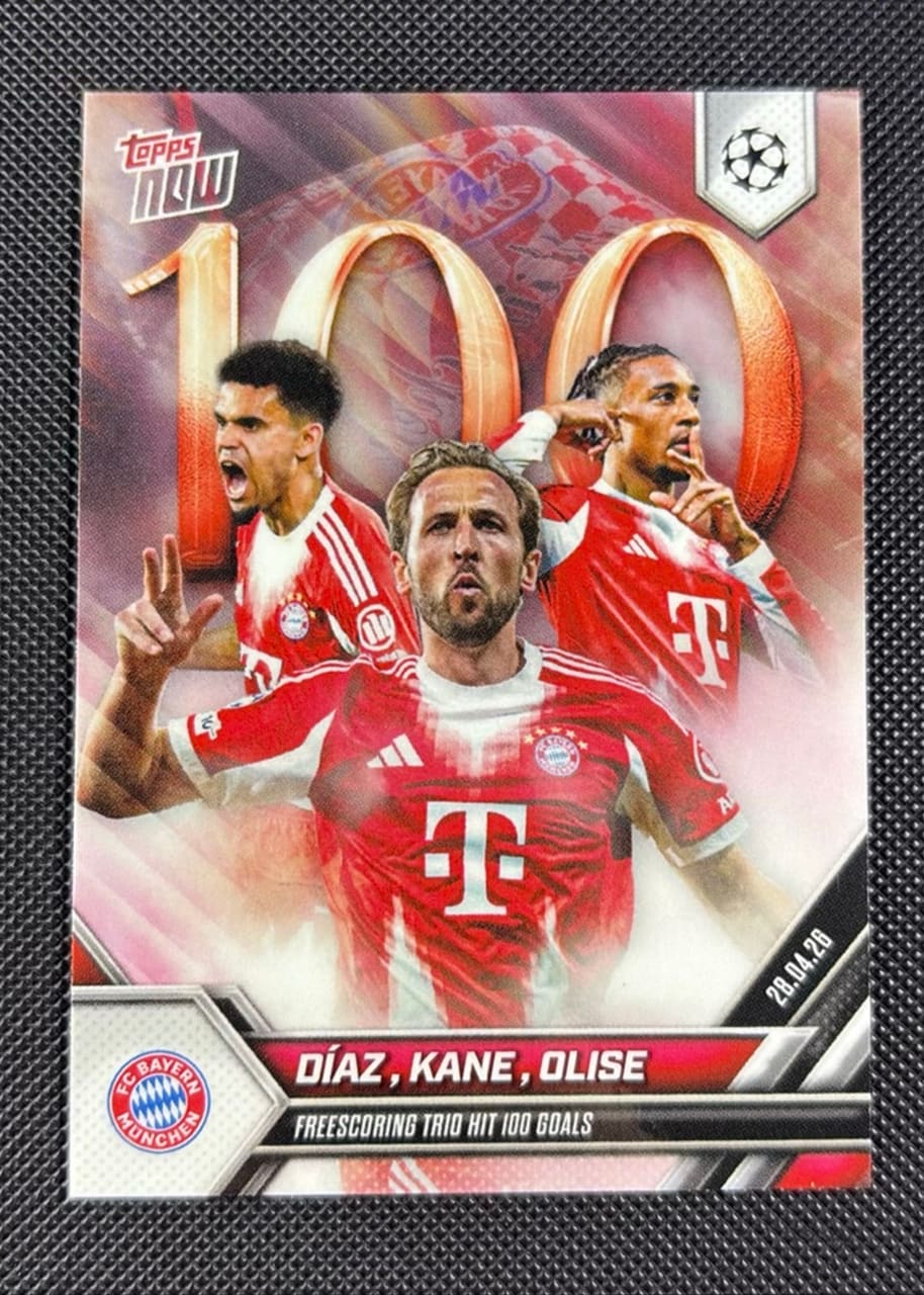 2024 Topps Now UEFA Champions League Díaz, Kane, Olise