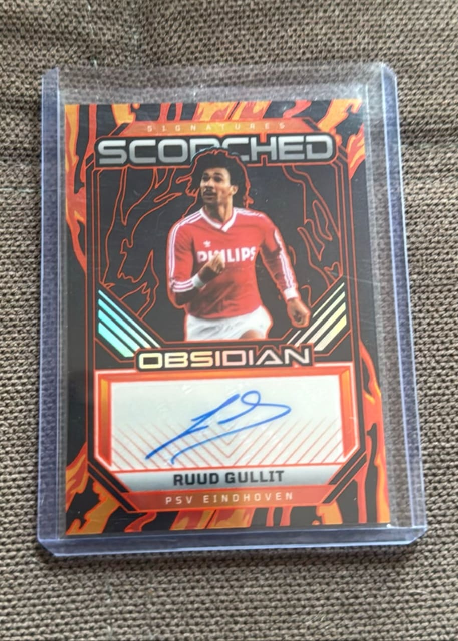2022-23 Panini Obsidian Scorched Signatures Ruud Gullit · Numerada 03/10