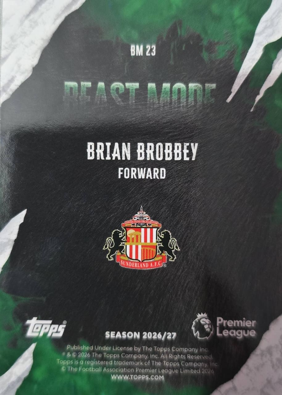 2026-27 Topps Premier League Beast Mode Brian Brobbey, foto 2