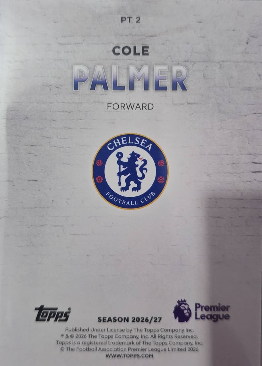 2026-27 Topps Premier League Perfect Cole Palmer, foto 2