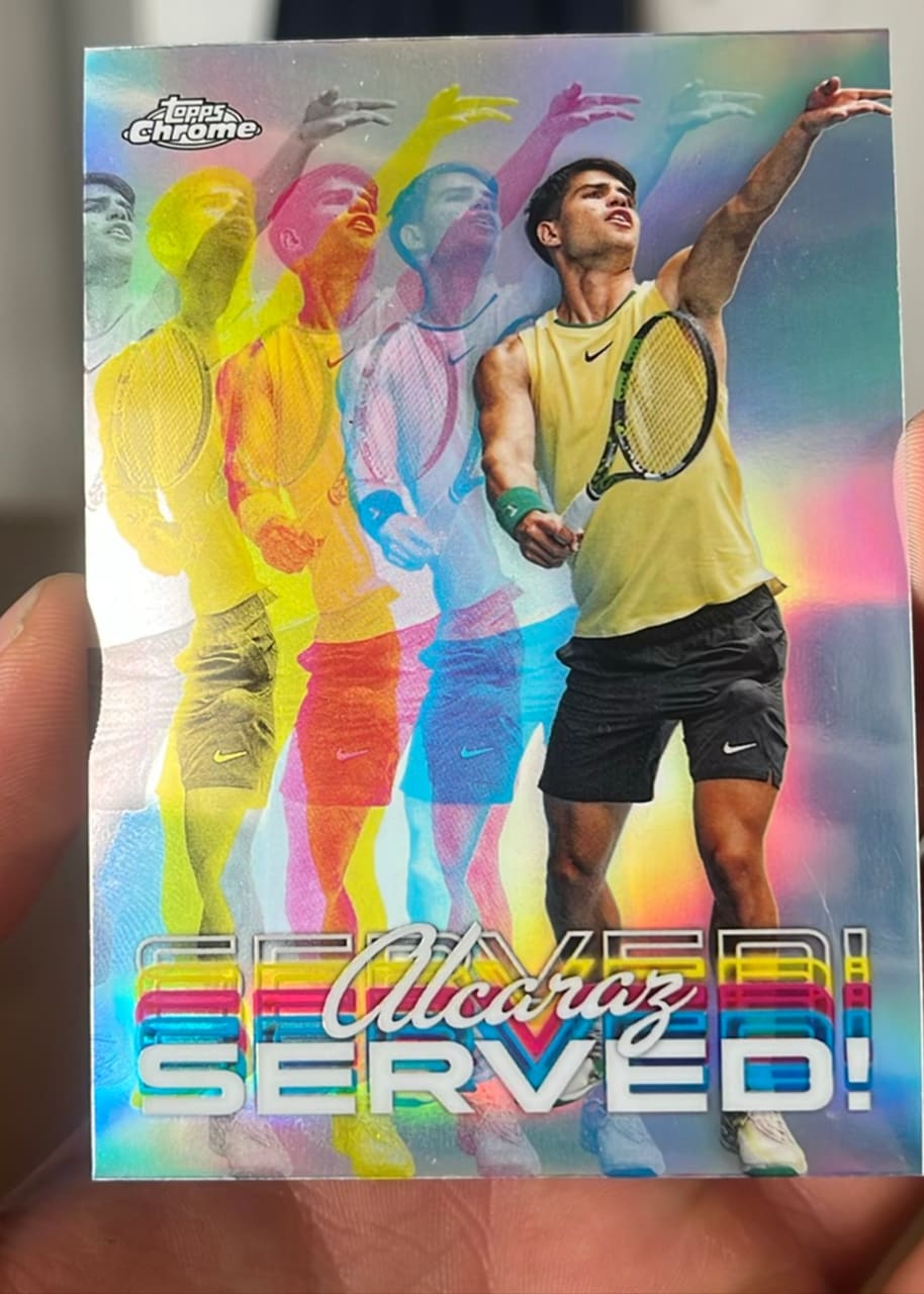 2024 Topps Chrome Served Carlos Alcaraz