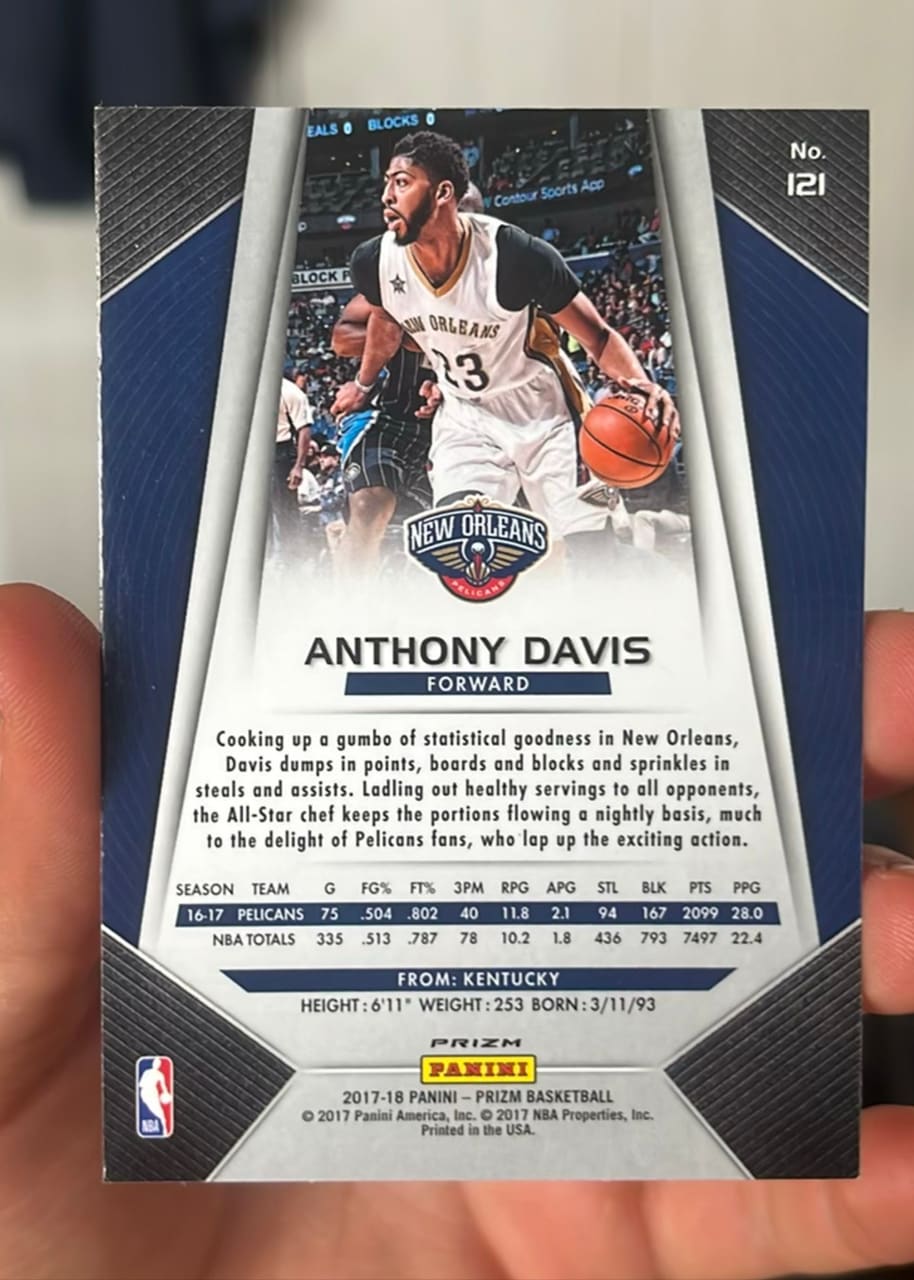 2017-18 Panini Prizm Basketball Anthony Davis, foto 2