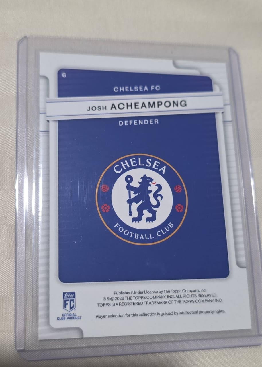 2026 Topps FC Josh Acheampong · Numerada 024/299, foto 2