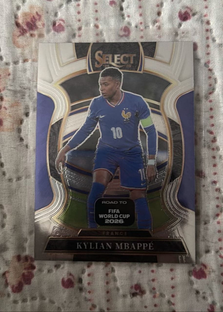 2025-26 Panini Select Road to FIFA World Cup 2026 Soccer Kylian Mbappé