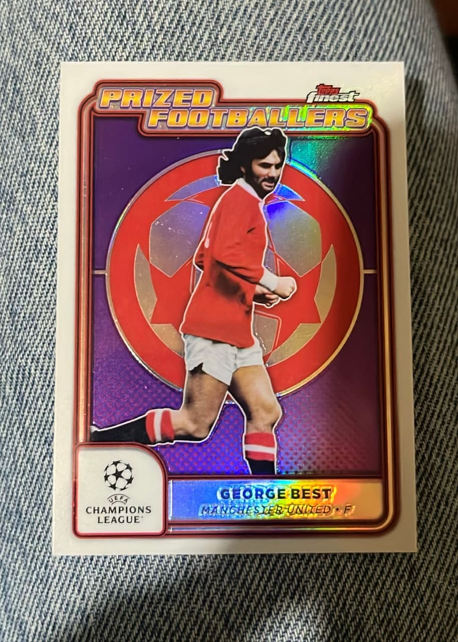 2025 Topps Finest Prized Footballers George Best