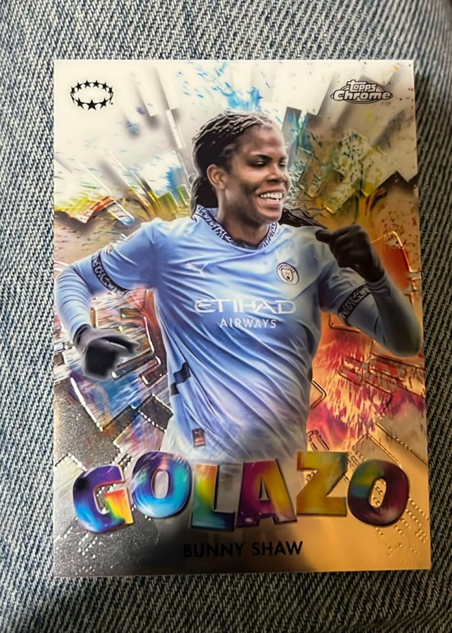 2025 Topps Chrome Women's Champions League Golazo Bunny Shaw
