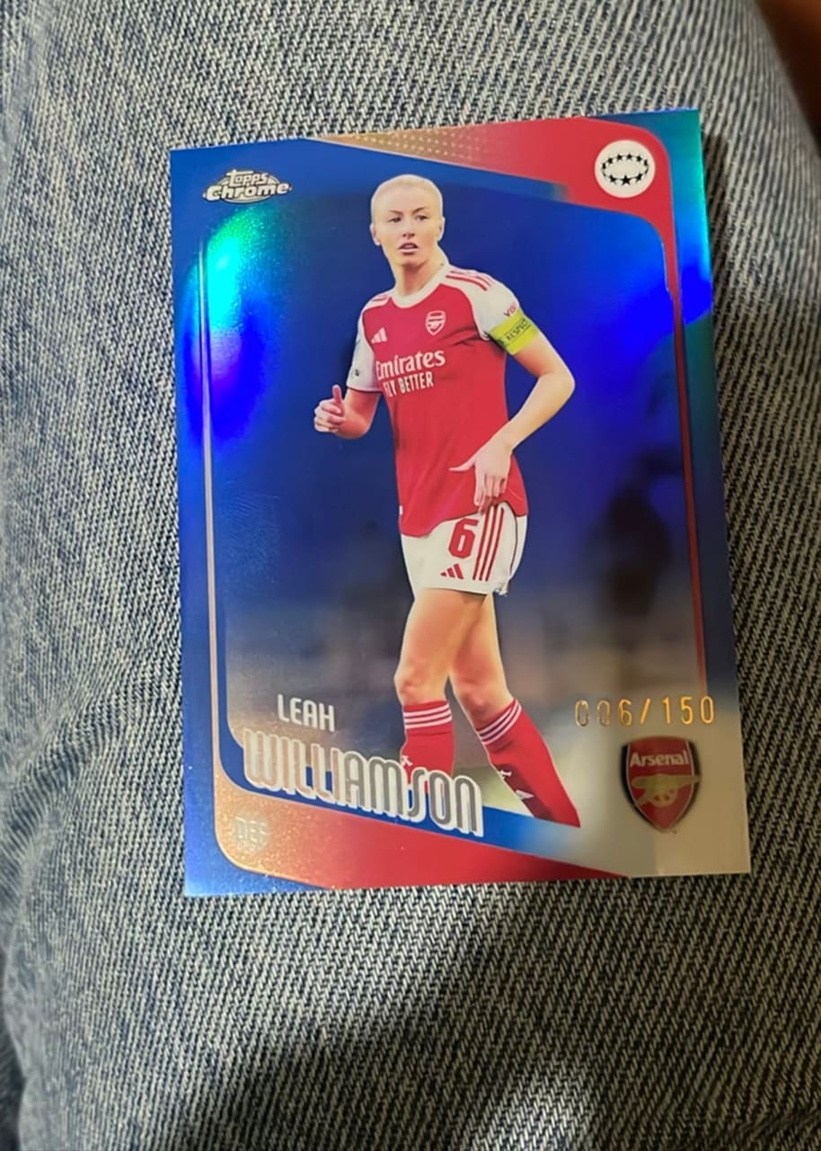 2024-25 Topps Chrome UEFA Women's Champions League Leah Williamson