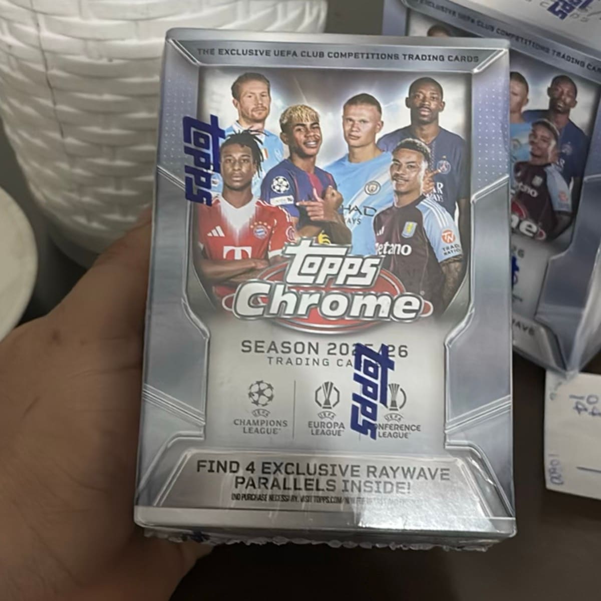 2025 Topps Chrome Season 2025/26 UEFA Club Competitions Trading Cards Blister