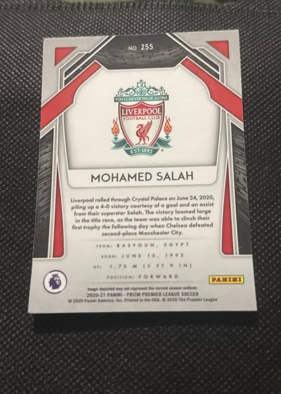 2020-21 Panini Prizm Premier League Soccer Mohamed Salah, foto 2