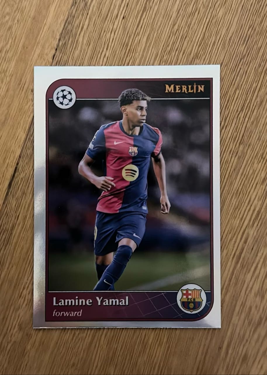 2025 Topps Merlin Collections Champions League Lamine Yamal